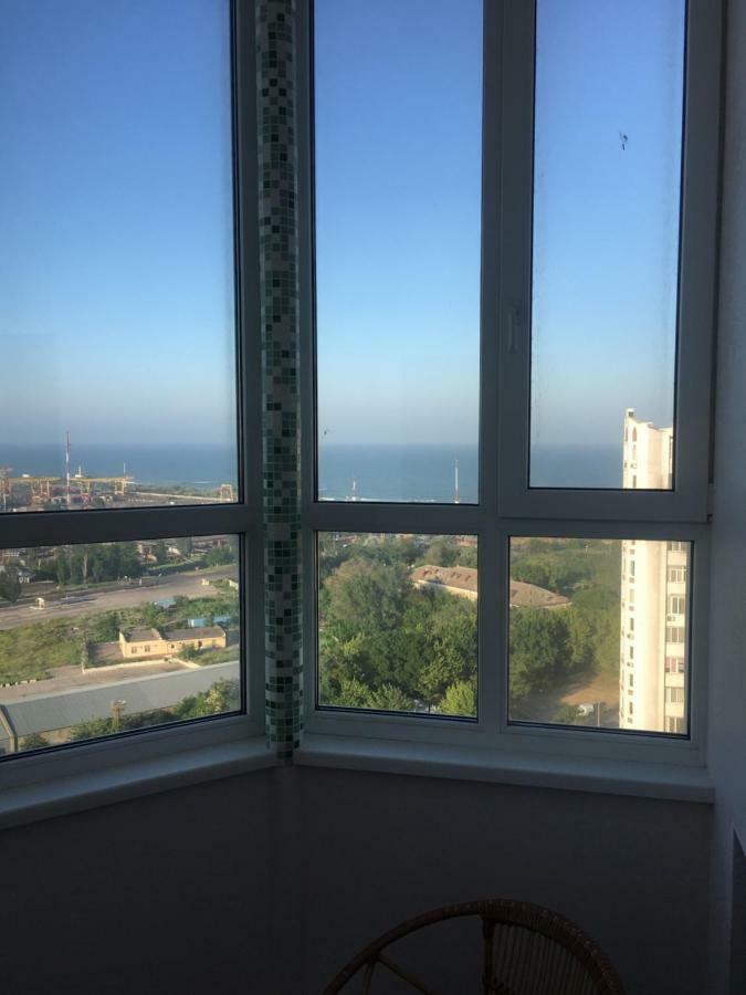 Flat with the sea view Apartment Chornomorsk Bagian luar foto