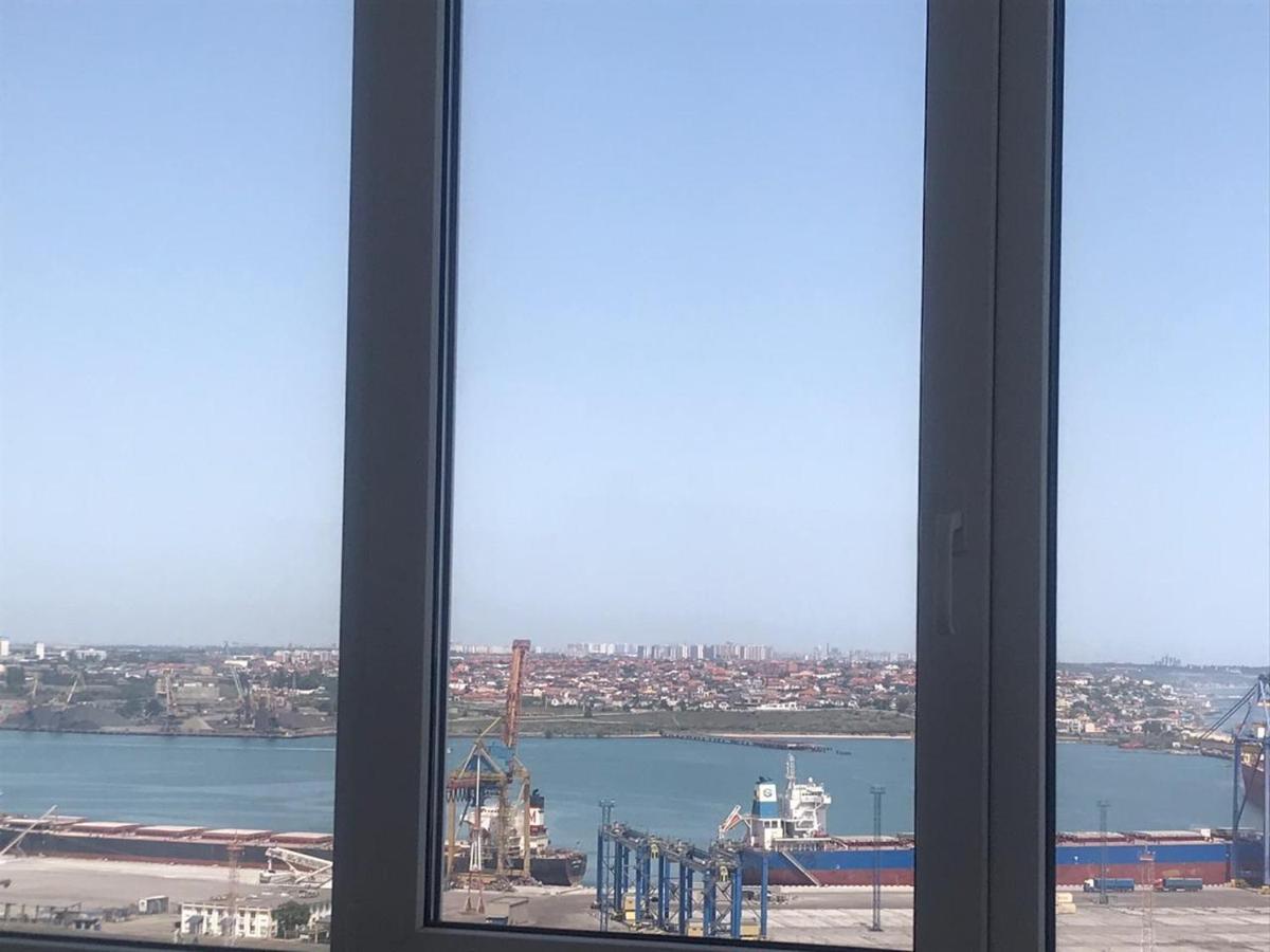 Flat with the sea view Apartment Chornomorsk Bagian luar foto